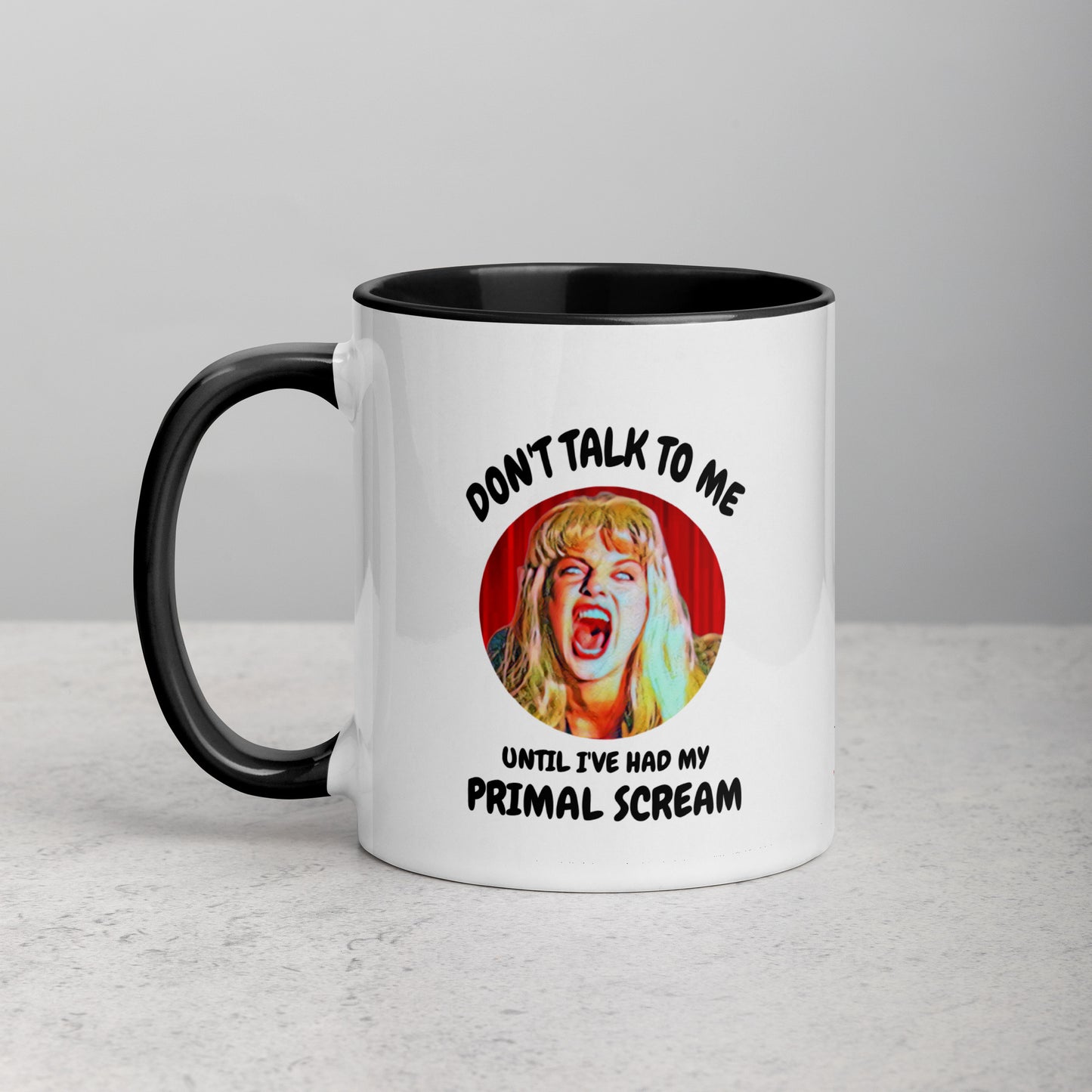 Primal Scream Mug with Color Inside 11 oz