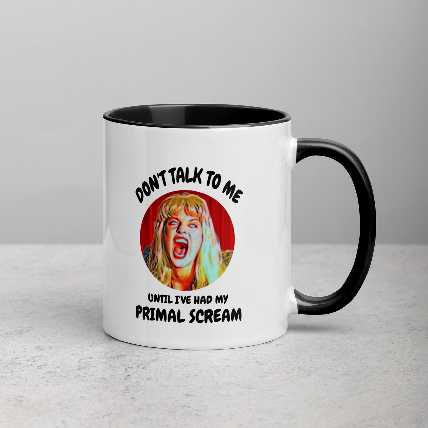 Primal Scream Mug with Color Inside 11 oz