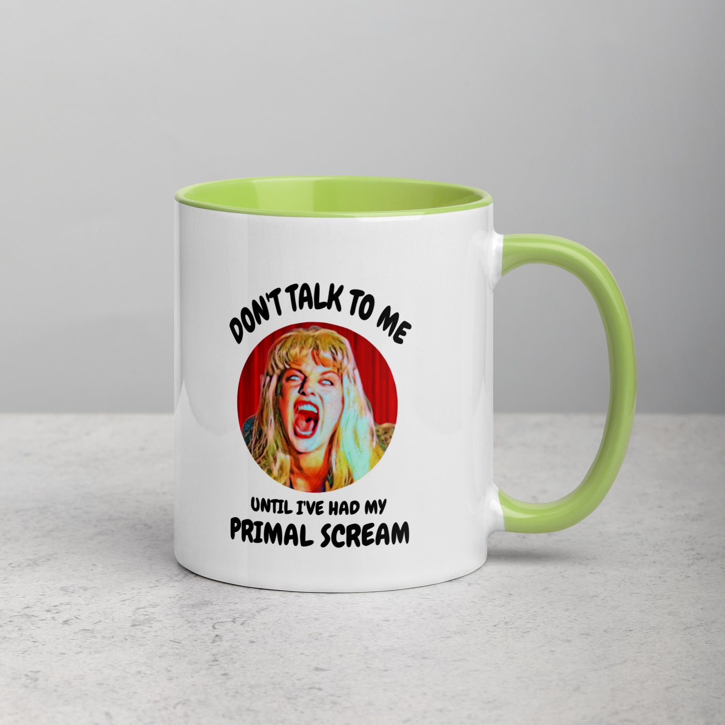 Primal Scream Mug with Color Inside 11 oz