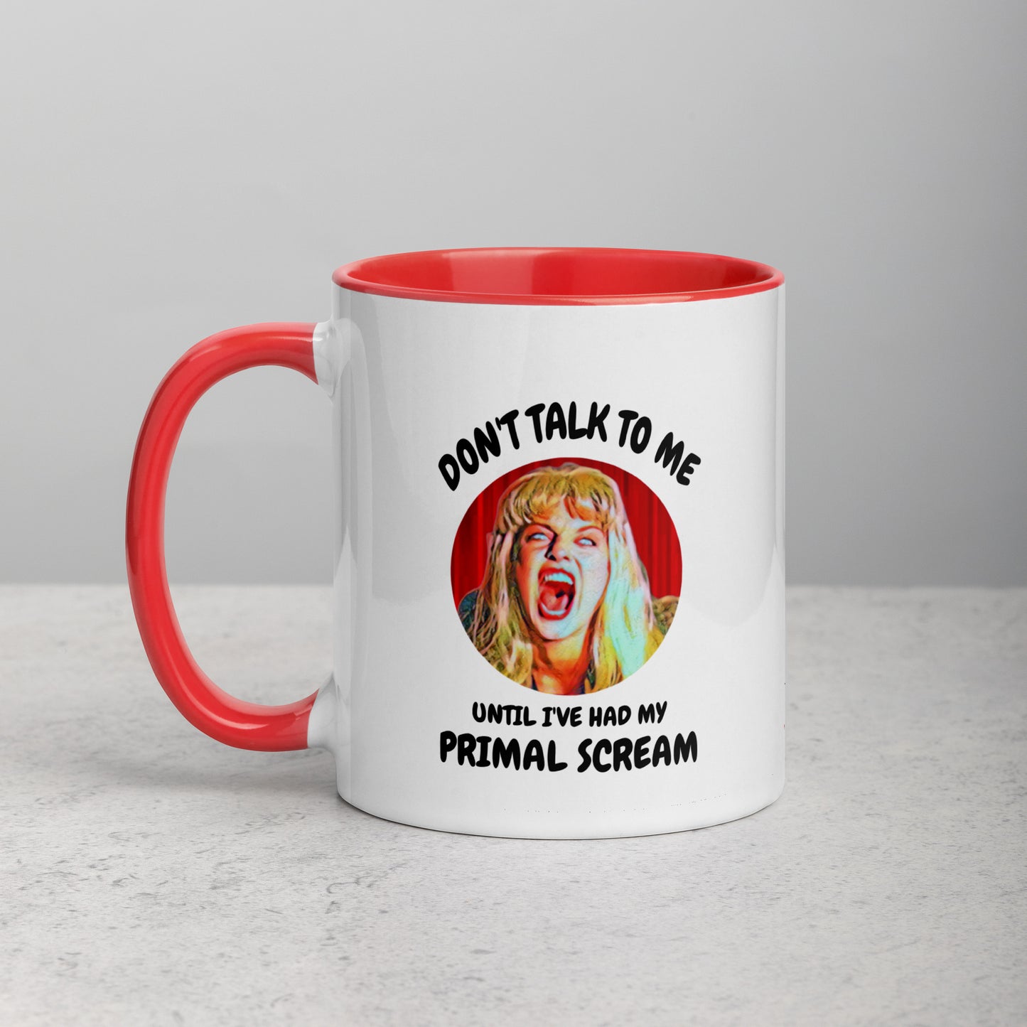 Primal Scream Mug with Color Inside 11 oz