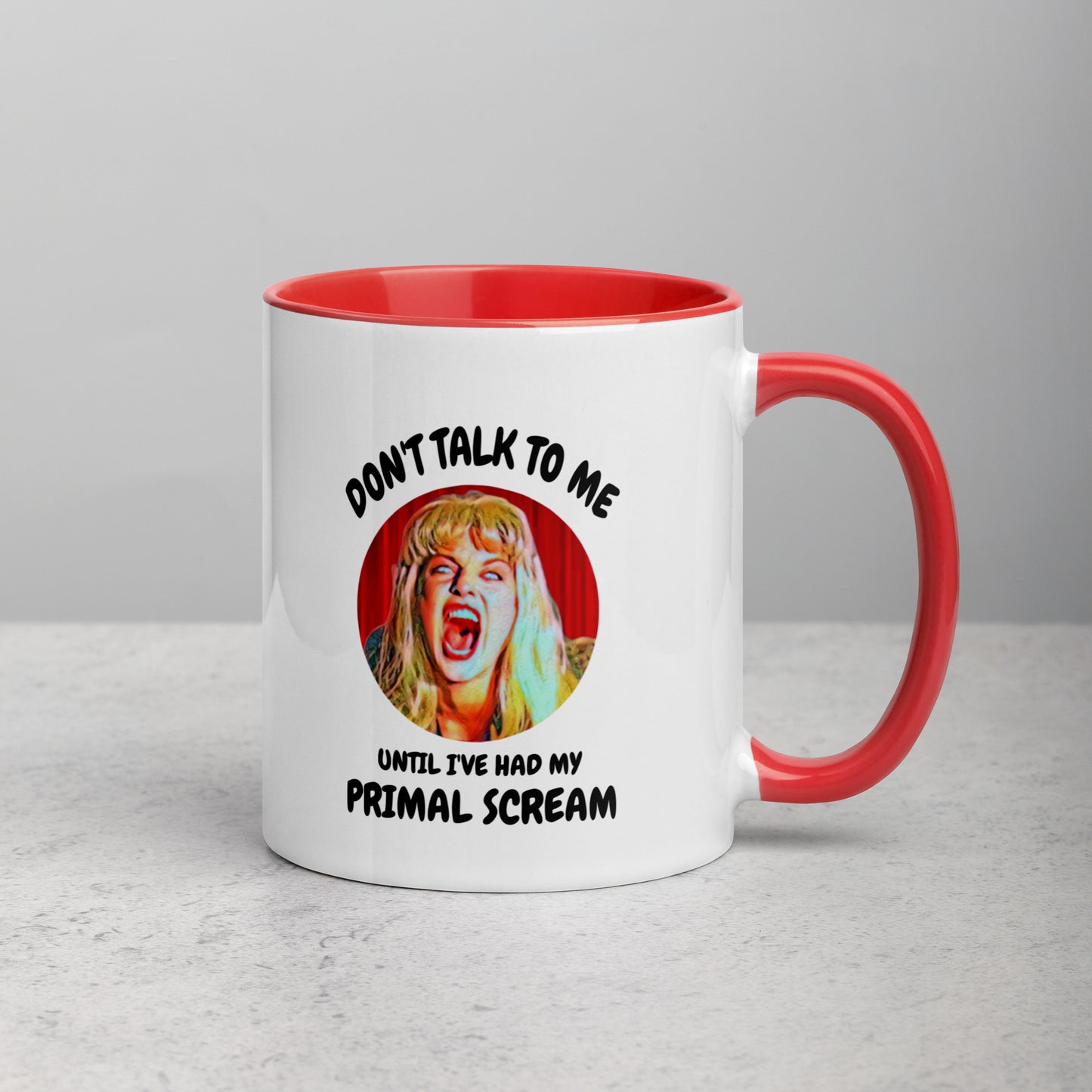 Primal Scream Mug with Color Inside 11 oz